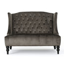 Nurturing - Upholstered Loveseat With Wing Back And Diamond Tufting