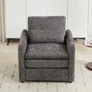 Cozy Upholstered Plush Cushion Armchair For Living Room