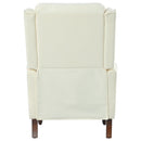 Push Back Recliner Chair Upholstered Recliner Armchair With Classic Wing Back And Solid Gourd-Shaped Legs