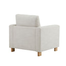 Harmonia - Classic Fabric Upholstered Armchair With Rubber Wood Frame