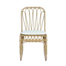 Outdoor Wicker Dining Chairs With Washable Cushion (Set of 2)