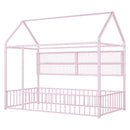 House Frame With Fence And Shelves