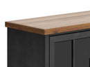 Essex - TV Stand Console For TVs Up To 80" - Black, Whiskey