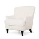 Melodique - Boucle Fabric Upholstered Club Chair With Tapered Legs
