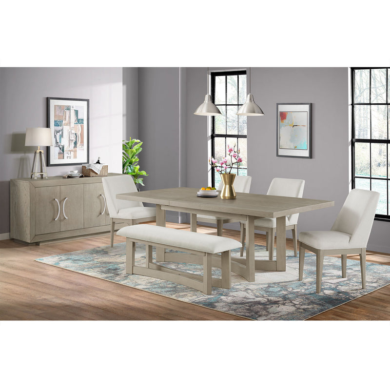 Elma - Rectangular Dining Table With 18" Leaf - Almond
