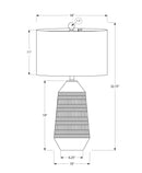 Contemporary Lighting, Table Lamp, Ceramic - Cream