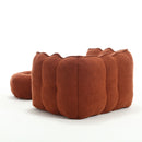 Soft Chenille Bean Bag Chair With High Resilient Foam