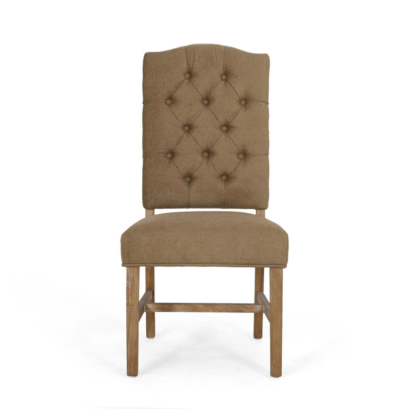 Elegant Dining Chair With Button Tufted Design