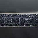 Aluminum Rectangle Fire Table With Fire Glass And Cover - Antique Bronze