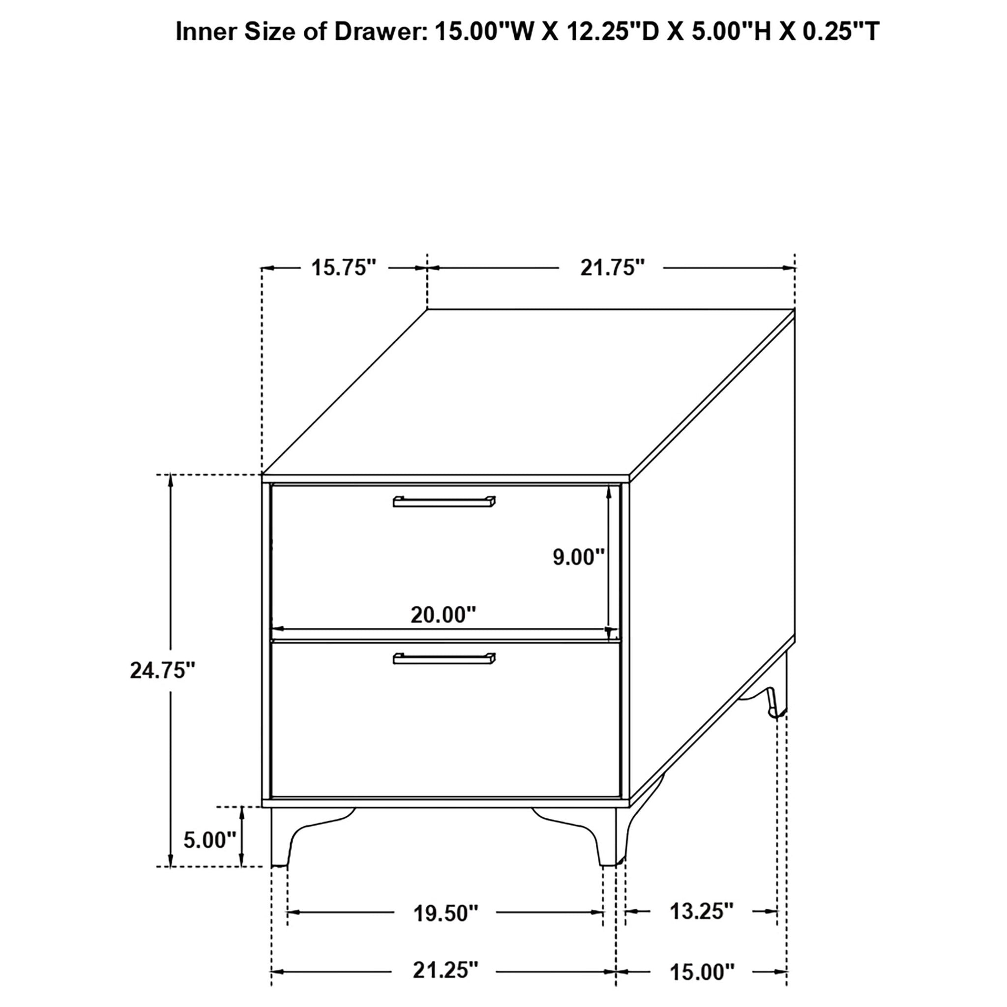 Kendall 5-piece Eastern King Bedroom Set White