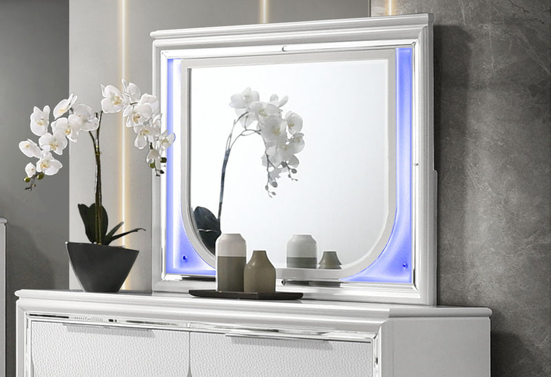 Tarian - Mirror With LED - White