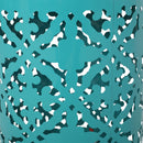 Airy - Outdoor Side Table With Lace Cut Design And Metal Frame