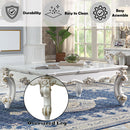 Vendom II - Coffee Table - Antique Pearl Finish - Atlantic Fine Furniture Inc