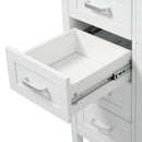 Bathroom Vanity With Sink, 2 Doors 8 Drawers, Soft Close System, Classic Design
