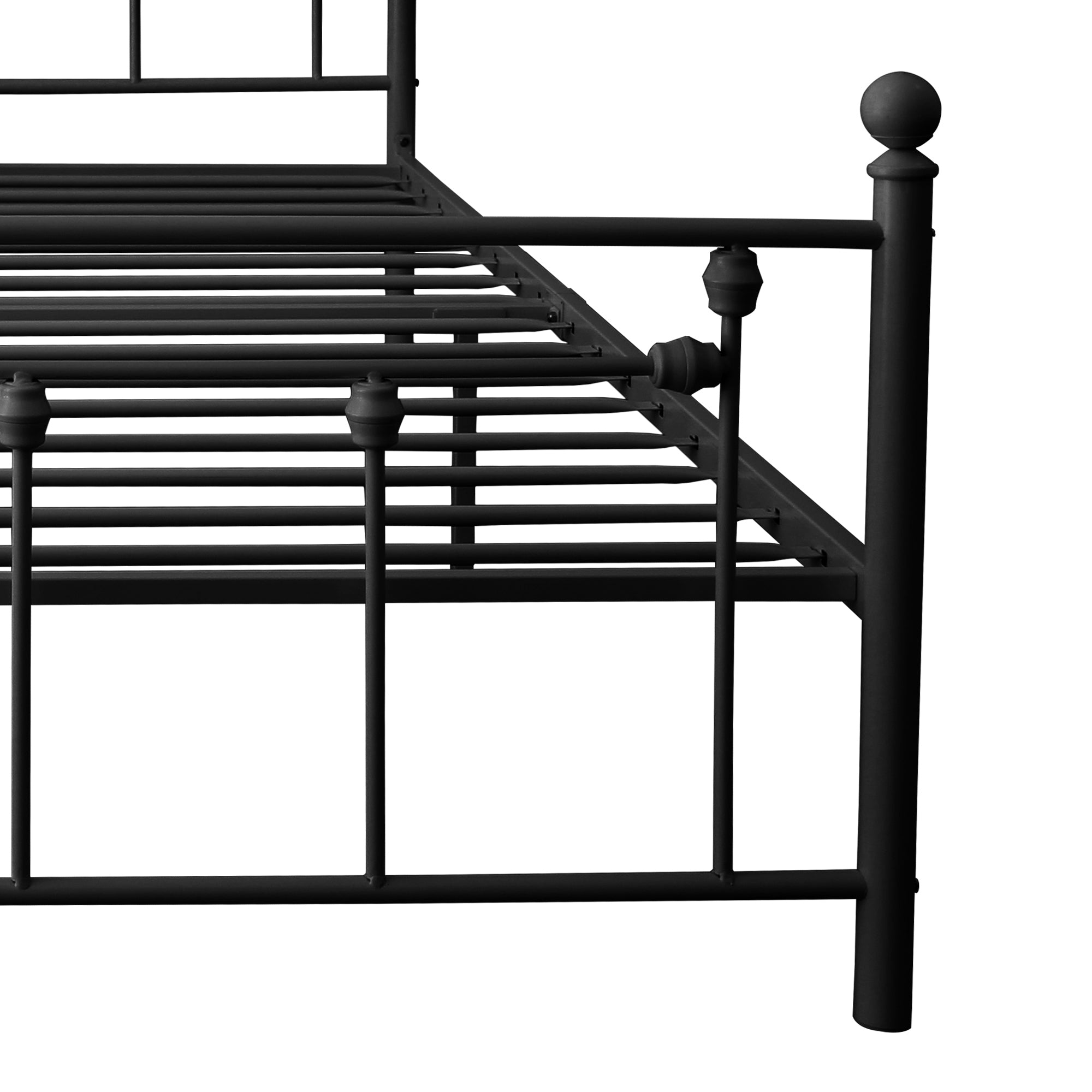 Queen Size Metal Bed Frame with Headboard and Footboard (black) - Atlantic Fine Furniture Melbourne FL