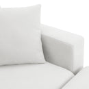 Modern Sectional Sofa With Throw Pillows, Cloud L Shaped Couch Set With Wide 4 Seat Comfy Couch Set With Movable Ottoman