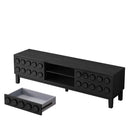 Media Console With 4 Drawers And Cable Management