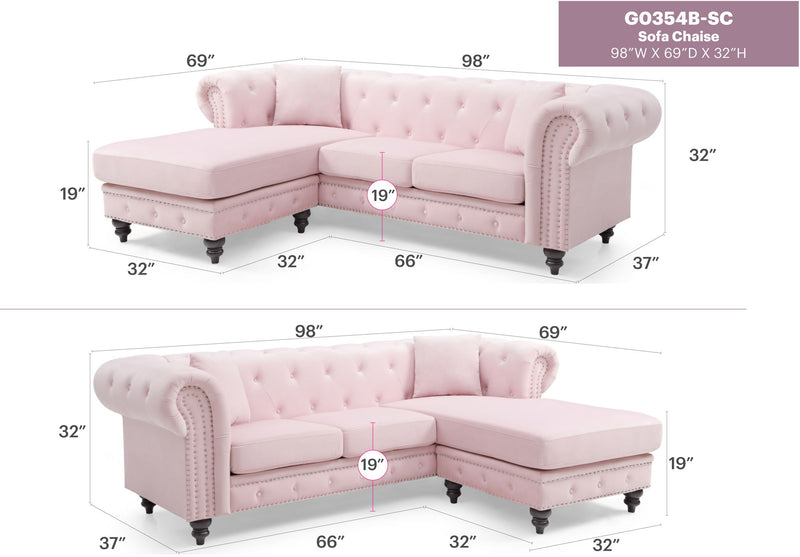 Nola - Luxurious Design Sofa Chaise