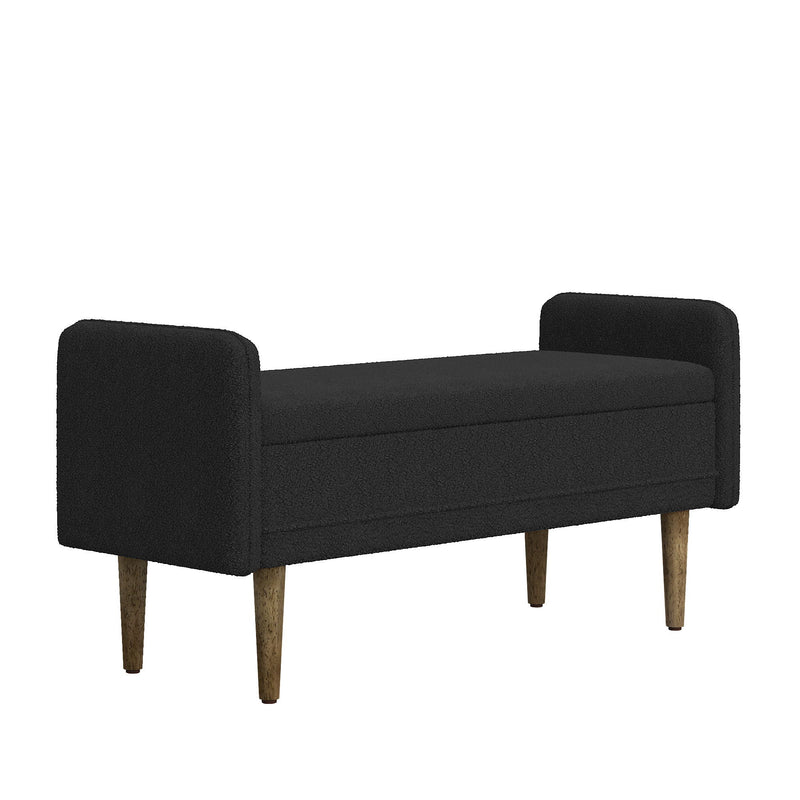 Teddy Velvet Storage Stool With Storage Space For Apartments