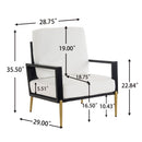 Modern Armchair With Solid Wood Frame