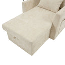 Multifunctional Chenille Recliner Sofa With Storage And Phone Bracket