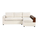 Sectional Sofa Upholstered Sofa Couch With Reversible Armrests For Living Room
