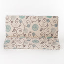 Contemporary Loveseat With Upholstered Fabric And Birch Wood Legs