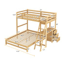 Bunk Bed With Built In Desk And 3 Drawers