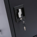 Mobile Charging Cart And Cabinet For Tablets Laptops 32-Device - Matt Black