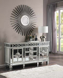 Varian - Server - Mirrored & Antique Platinum - 36" - Atlantic Fine Furniture Inc