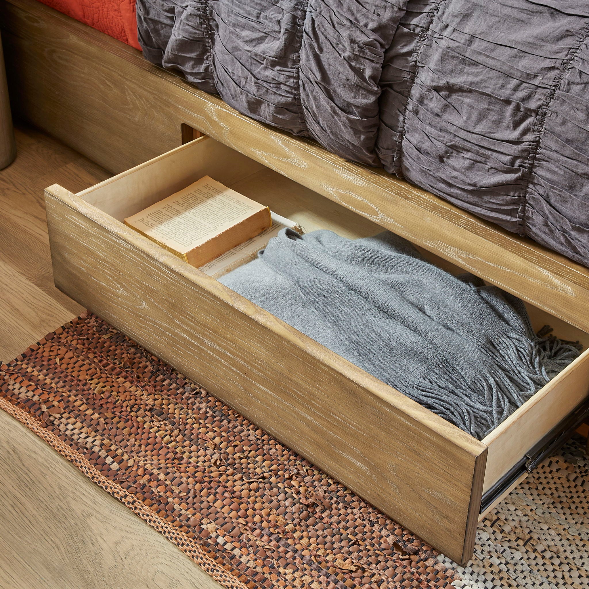 Normandy - Panel Storage Bed