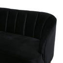 Modern Classic Shell Backed Loveseat