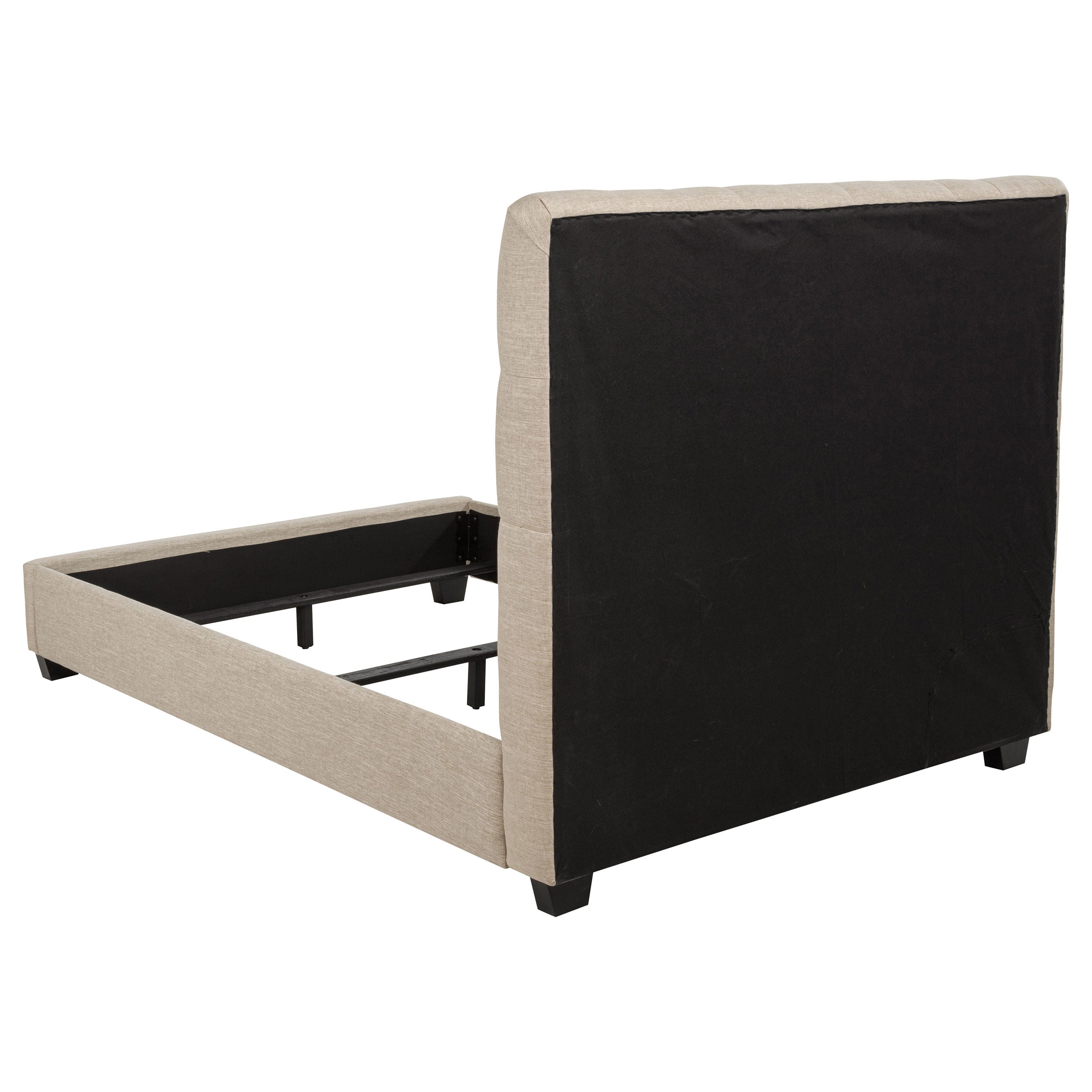 Chloe Upholstered Full Panel Bed Oatmeal — view 5