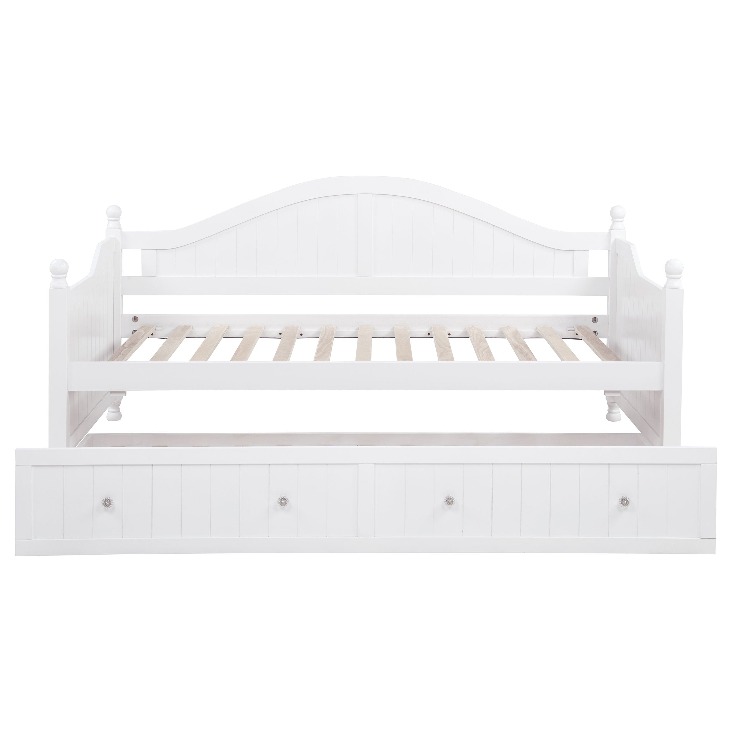 Julie Ann Wood Twin Daybed with Trundle White — view 6