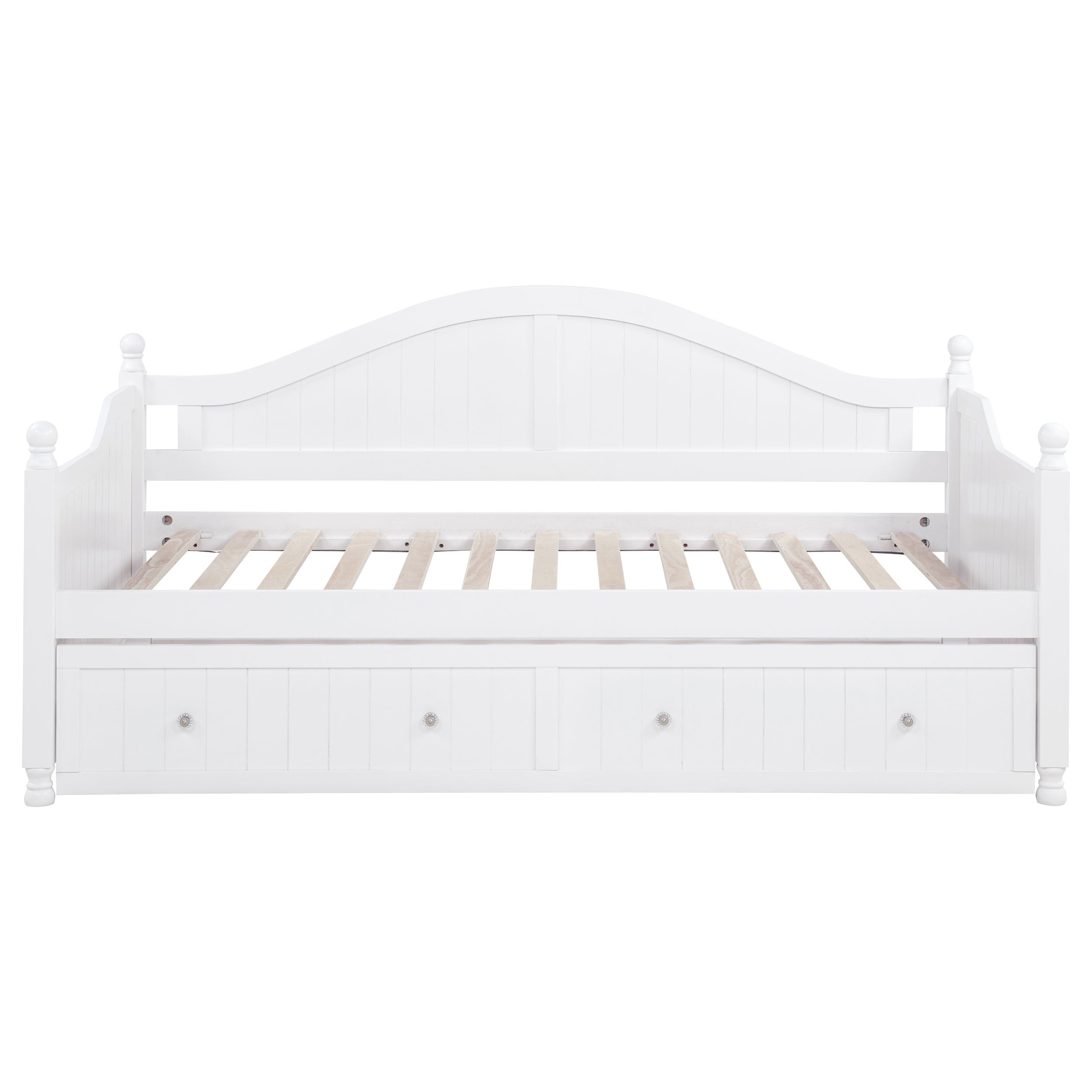 Julie Ann Wood Twin Daybed with Trundle White — view 7