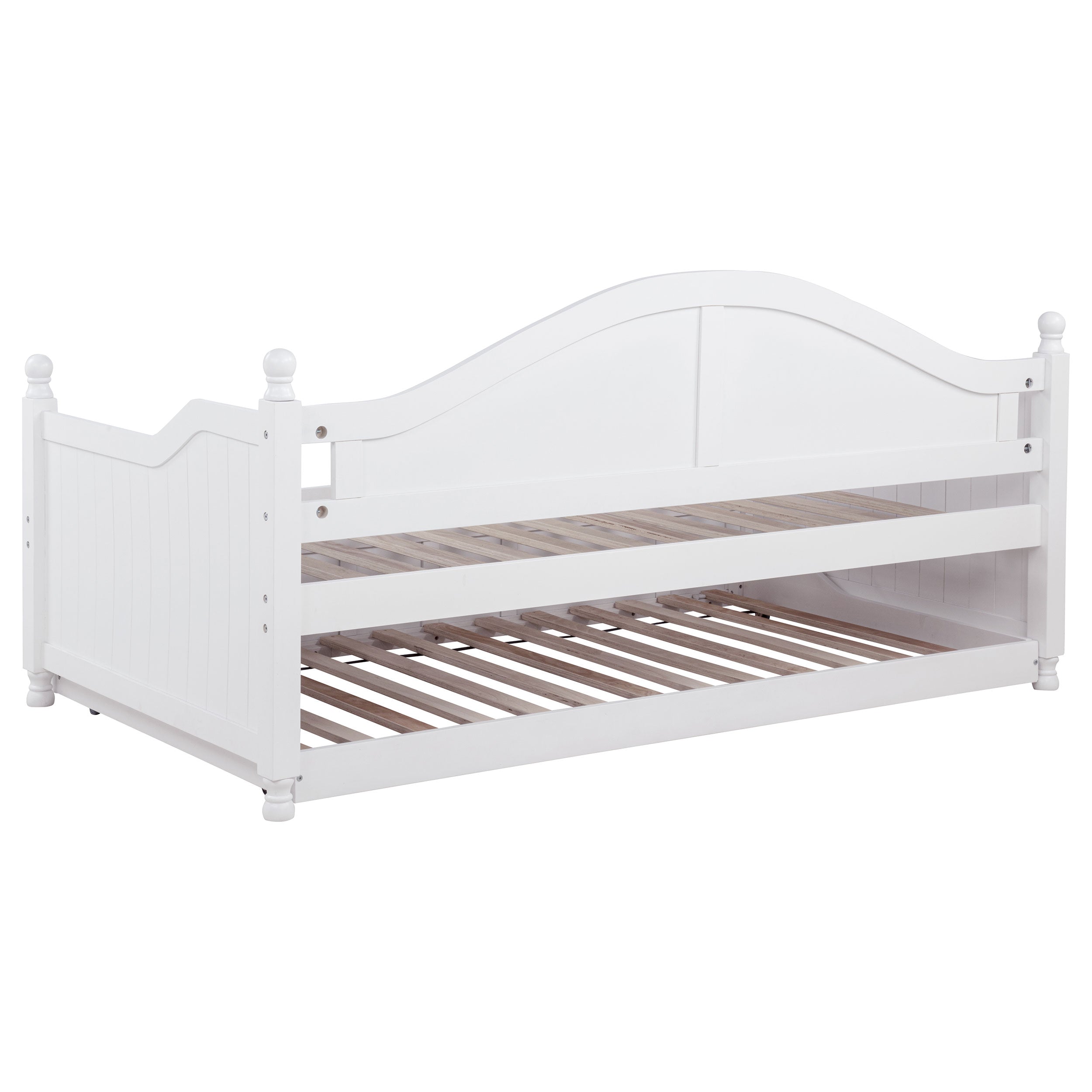 Julie Ann Wood Twin Daybed with Trundle White — view 11