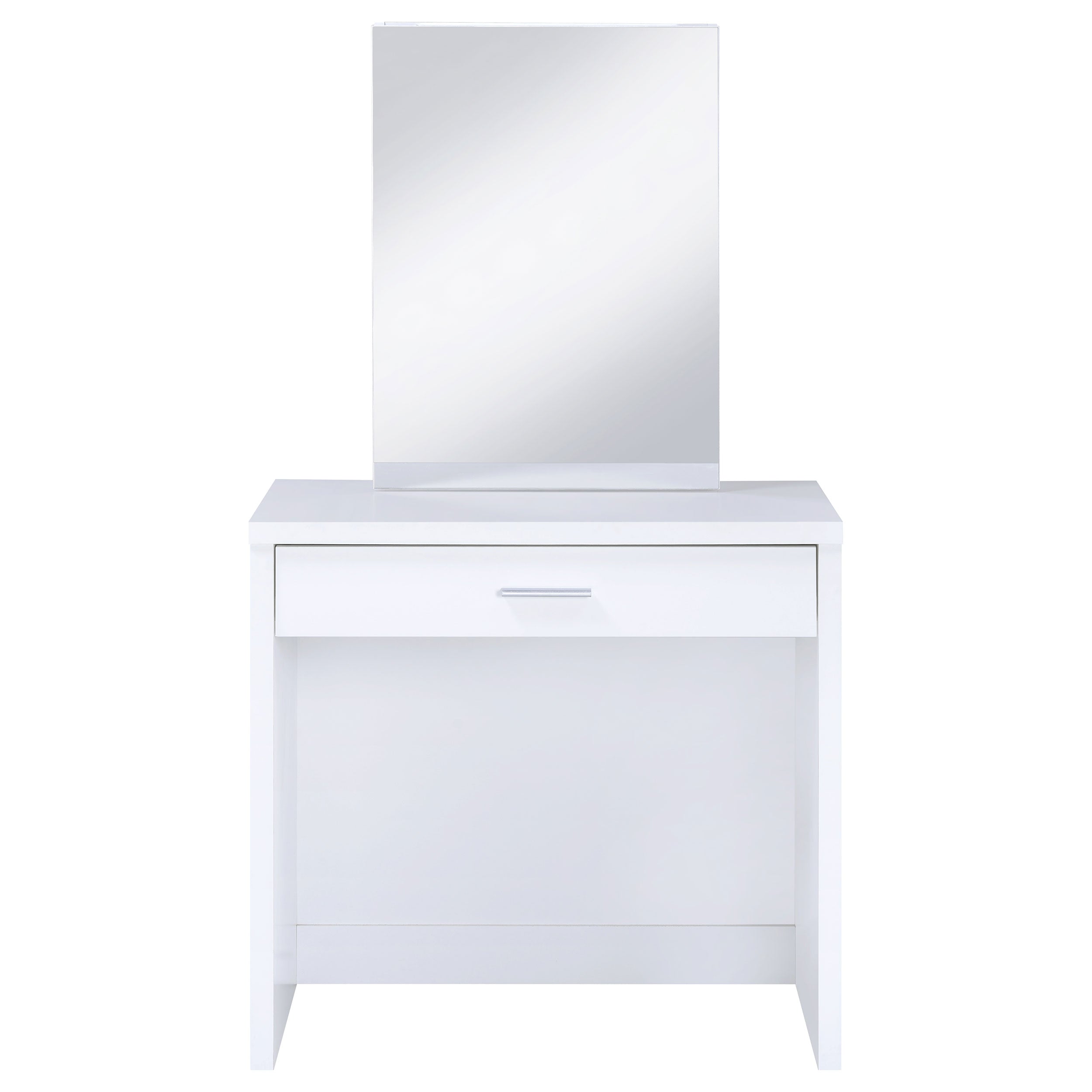Harvey Vanity Set with Lift-Top Stool White — view 6