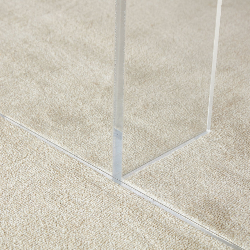 Modern Minimalist Wooden Table With Acrylic Legs