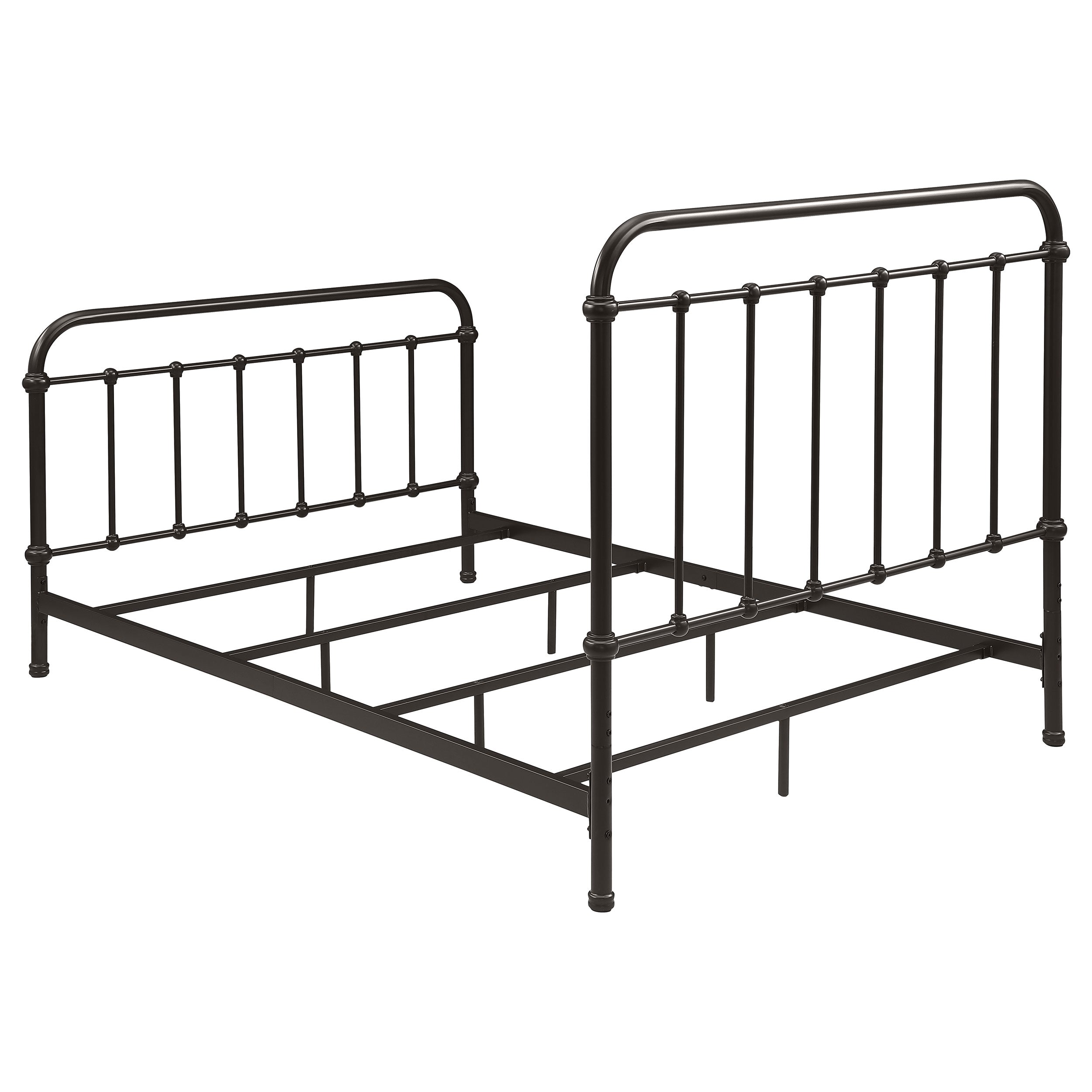 Livingston Metal Full Open Frame Bed Dark Bronze — view 6