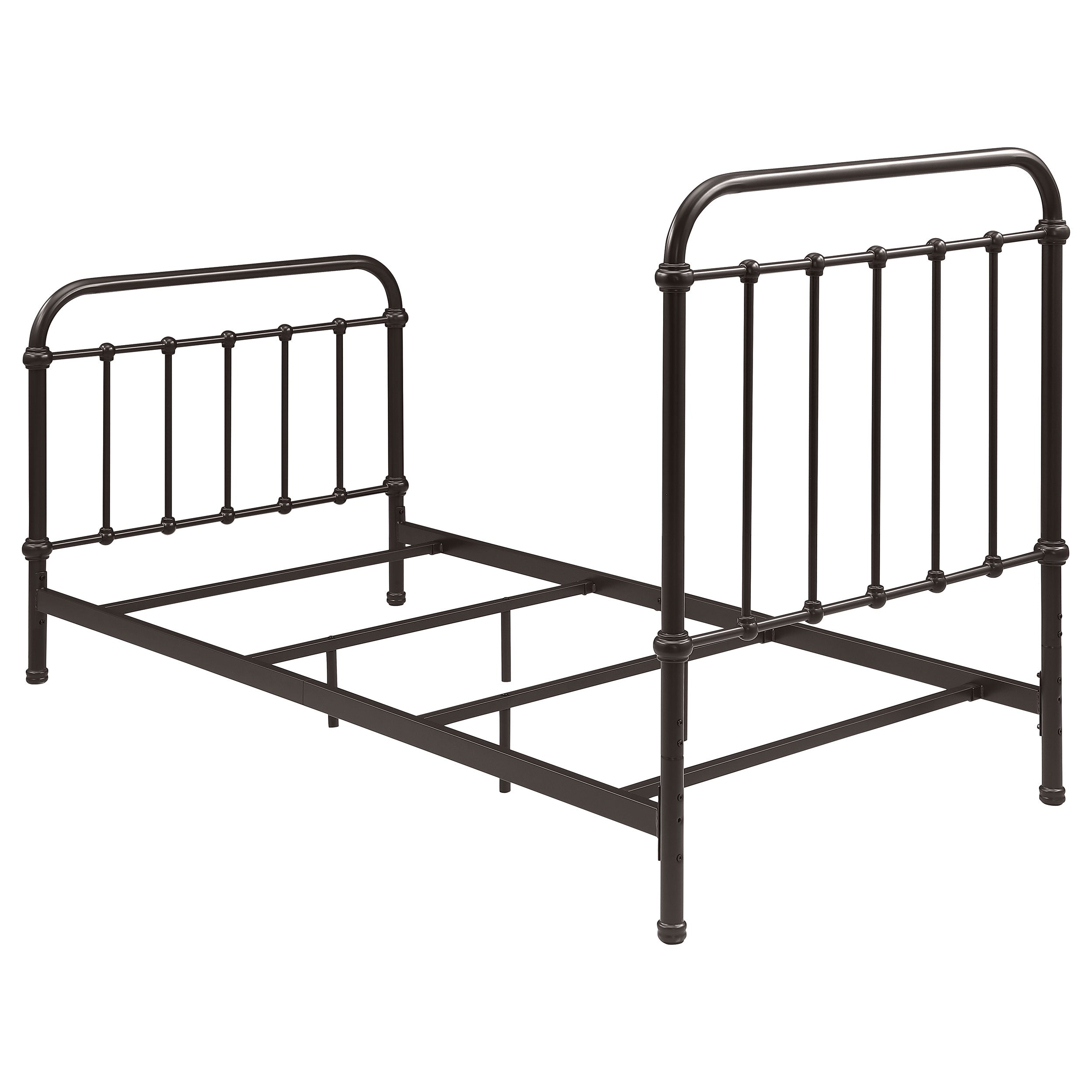 Livingston Metal Twin Open Frame Bed Dark Bronze — view 6