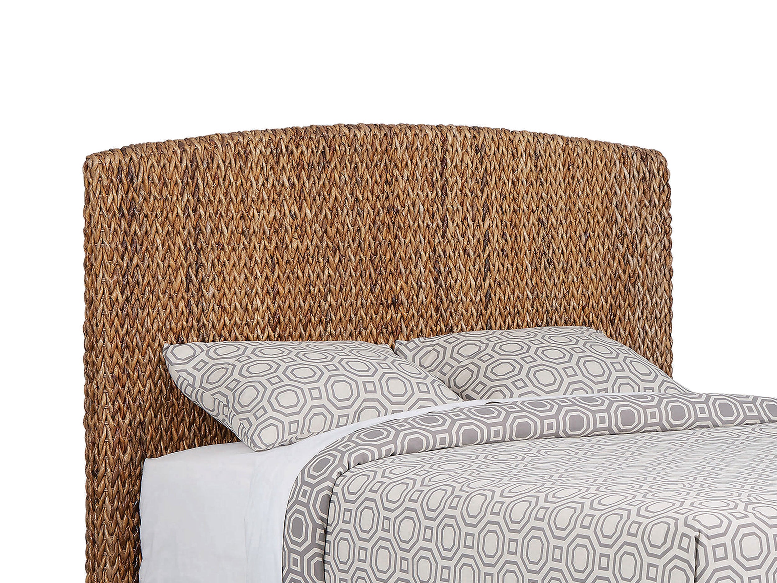 Laughton Banana Leaf Eastern King Panel Bed Amber — view 2