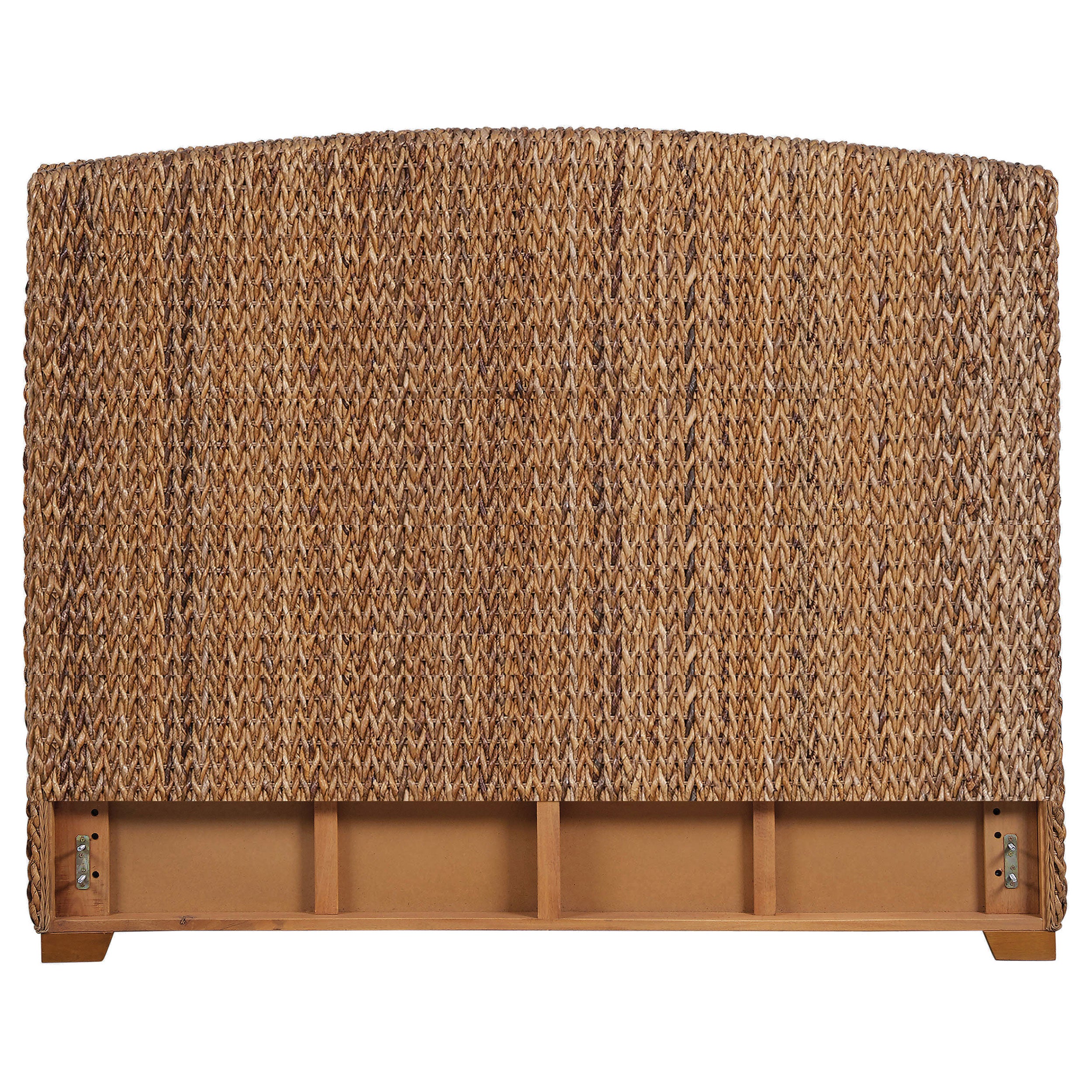 Laughton Woven Banana Leaf California King Headboard Amber — view 2
