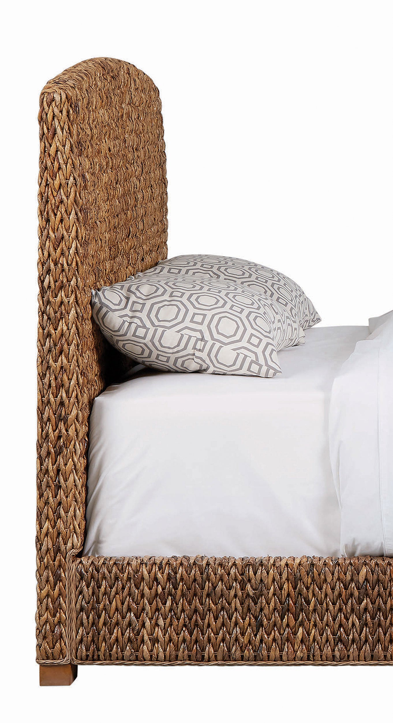 Laughton Woven Banana Leaf California King Headboard Amber — view 4
