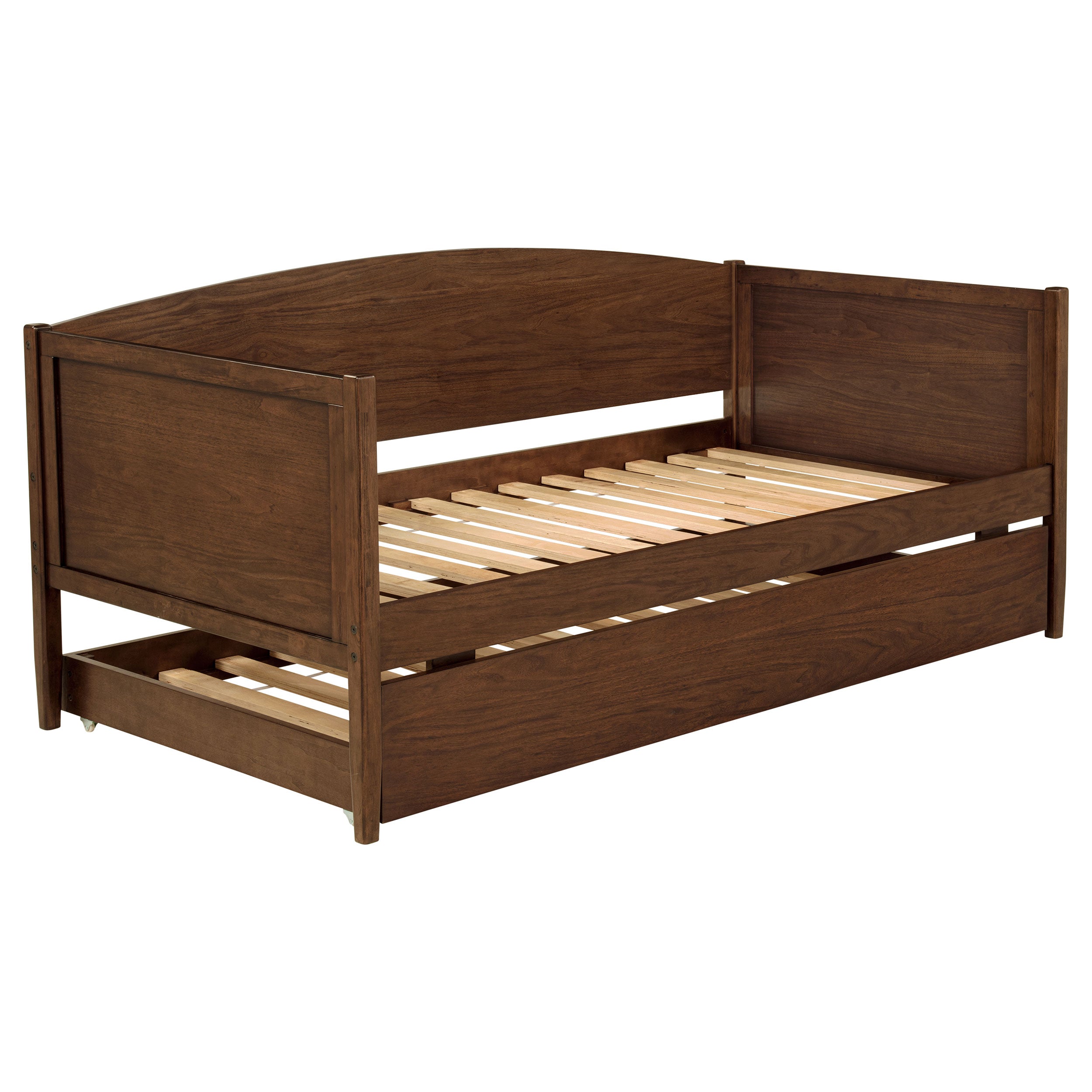 Bozeman Wood Twin Daybed With Trundle Medium Walnut — view 4