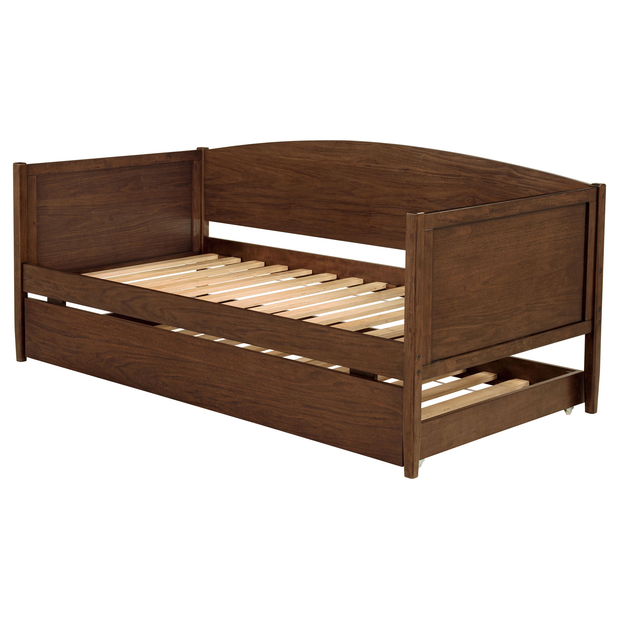 Bozeman Wood Twin Daybed With Trundle Medium Walnut — view 6