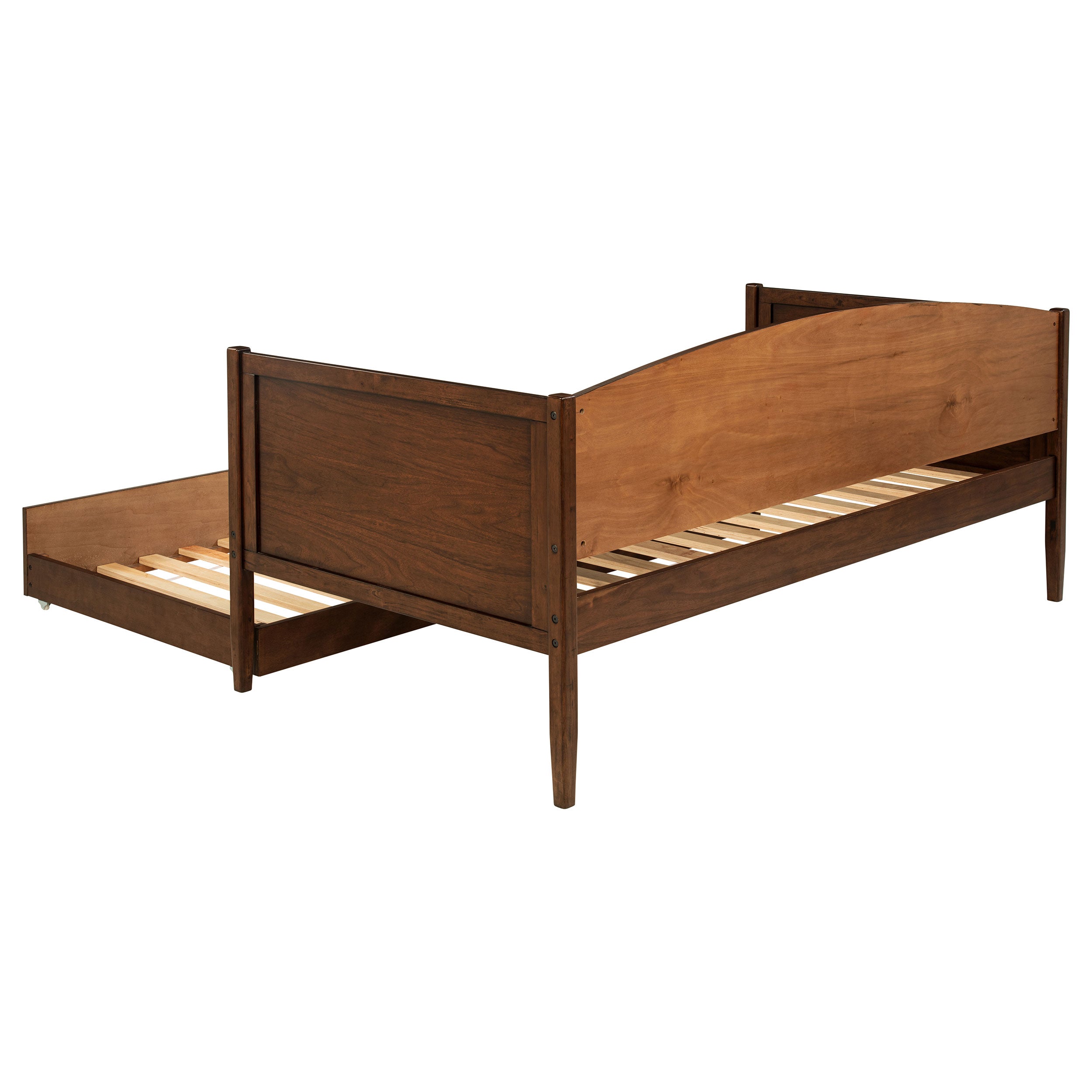 Bozeman Wood Twin Daybed With Trundle Medium Walnut — view 9