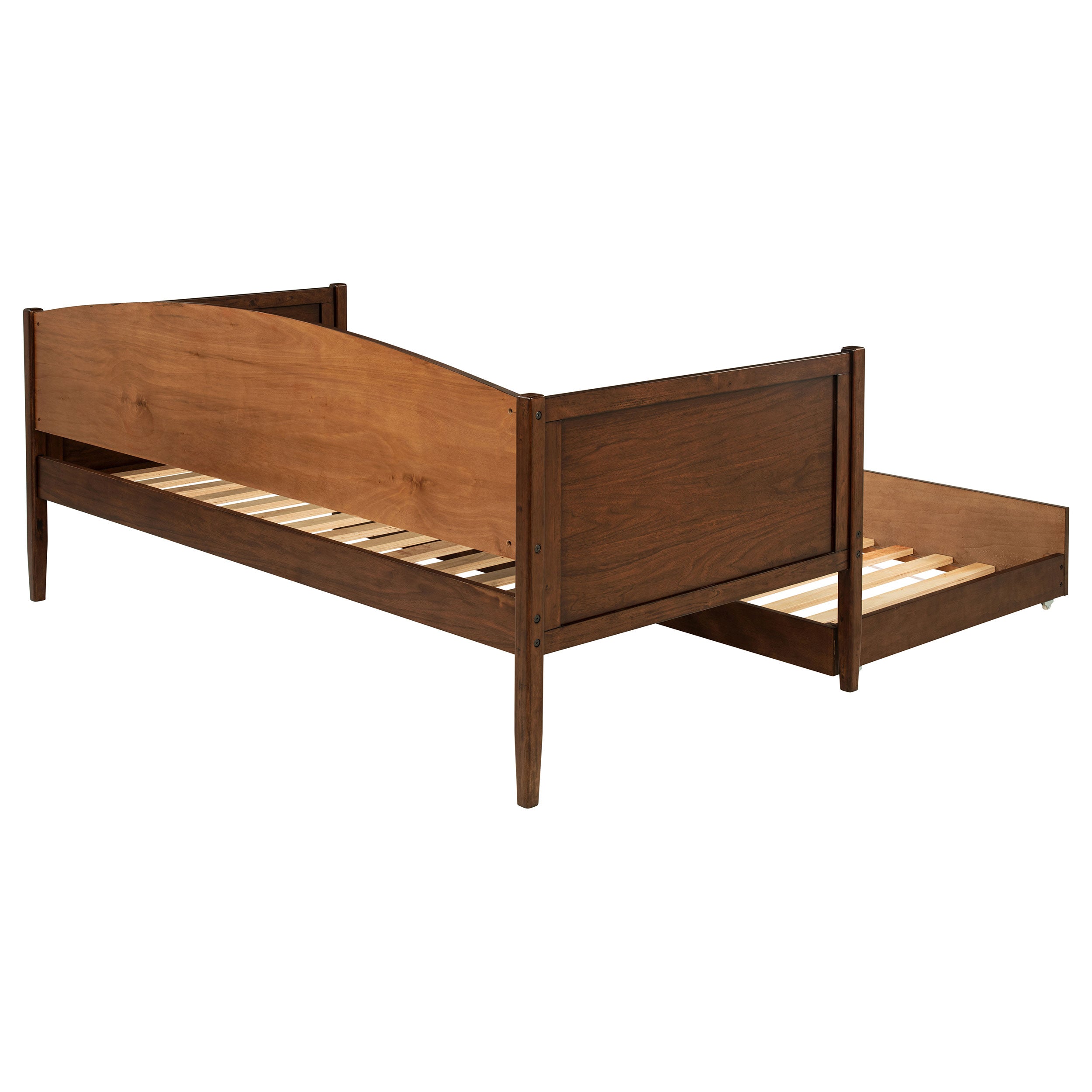 Bozeman Wood Twin Daybed With Trundle Medium Walnut — view 11