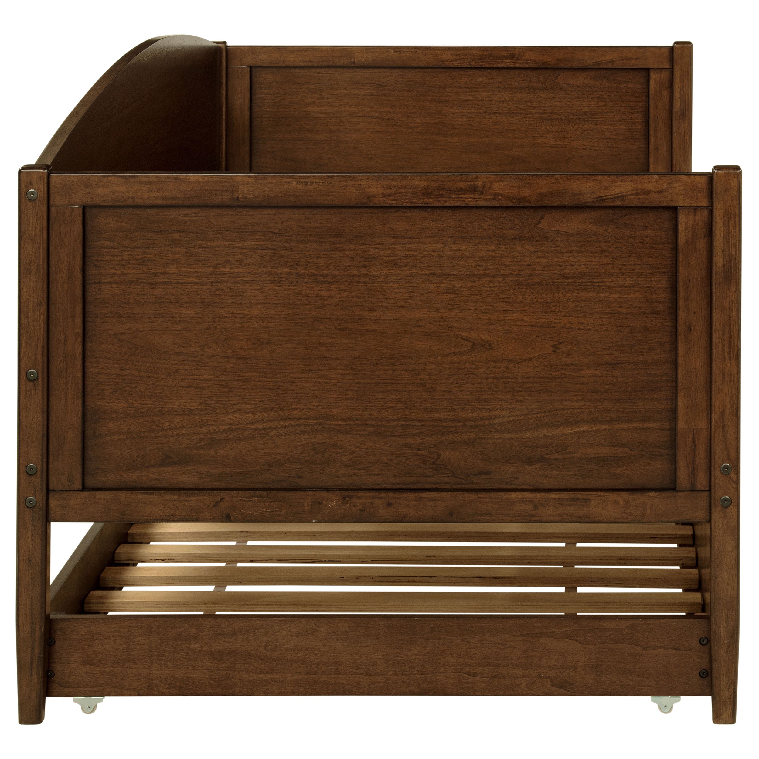 Bozeman Wood Twin Daybed With Trundle Medium Walnut — view 13