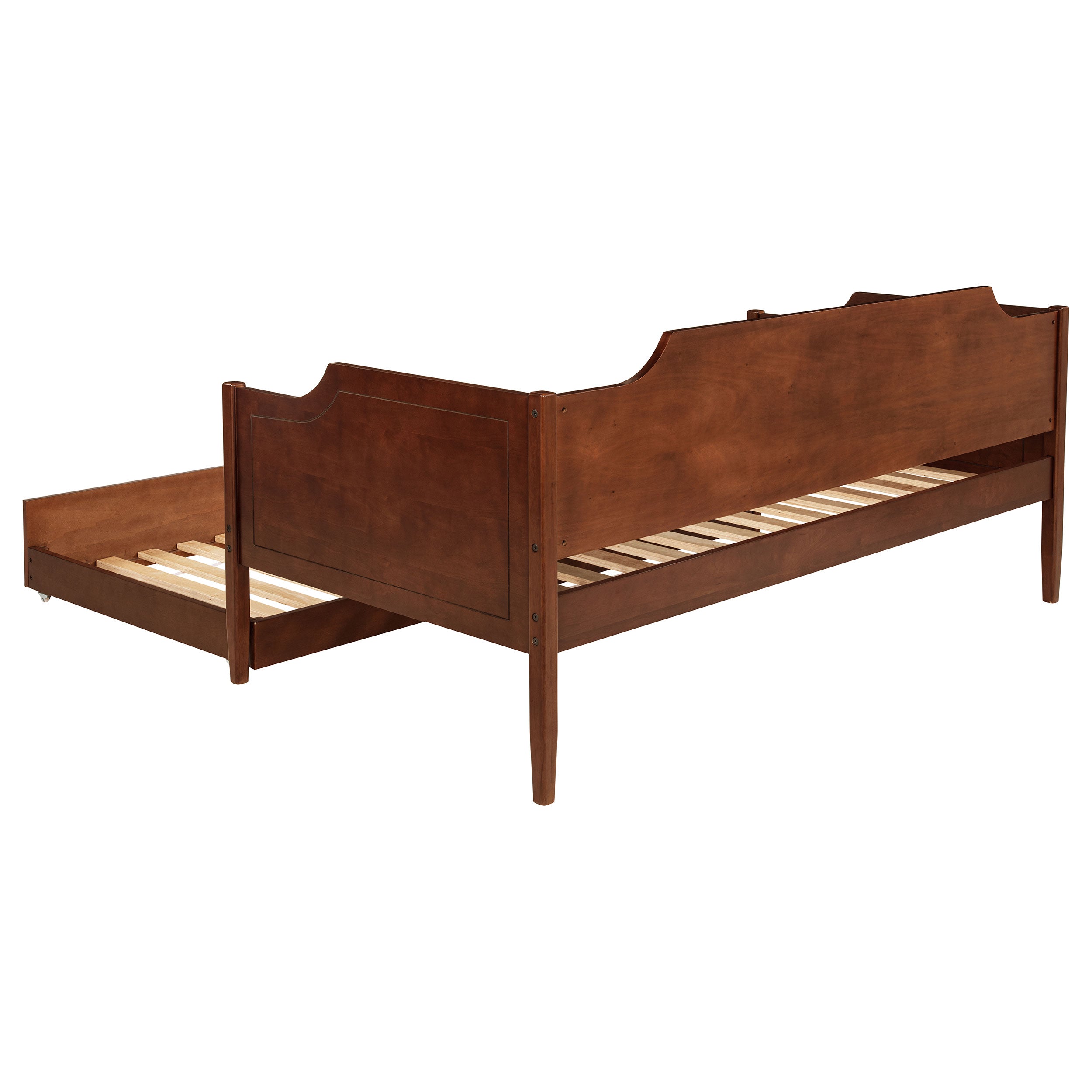 Redding Wood Twin Daybed With Trundle Cherry — view 9