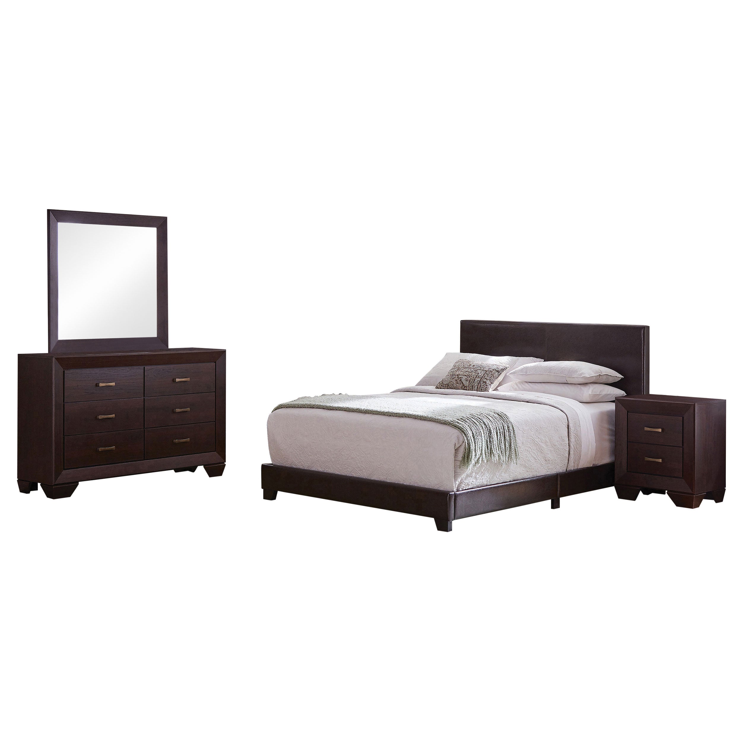 Dorian 4-piece Queen Bedroom Set Dark Cocoa — view 1